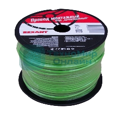 Провод ПГВА Rexant 1х1.00 мм², зеленый, бухта 100 м