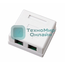 Рoзетка комбинированная внешняя Rexant, RJ-45(8P-8C) + RJ-11(6P-4C), UTP неэкранированная