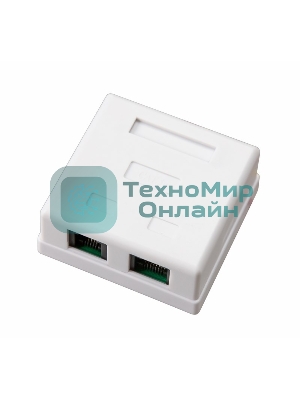 Рoзетка комбинированная внешняя Rexant, RJ-45(8P-8C) + RJ-11(6P-4C), UTP неэкранированная