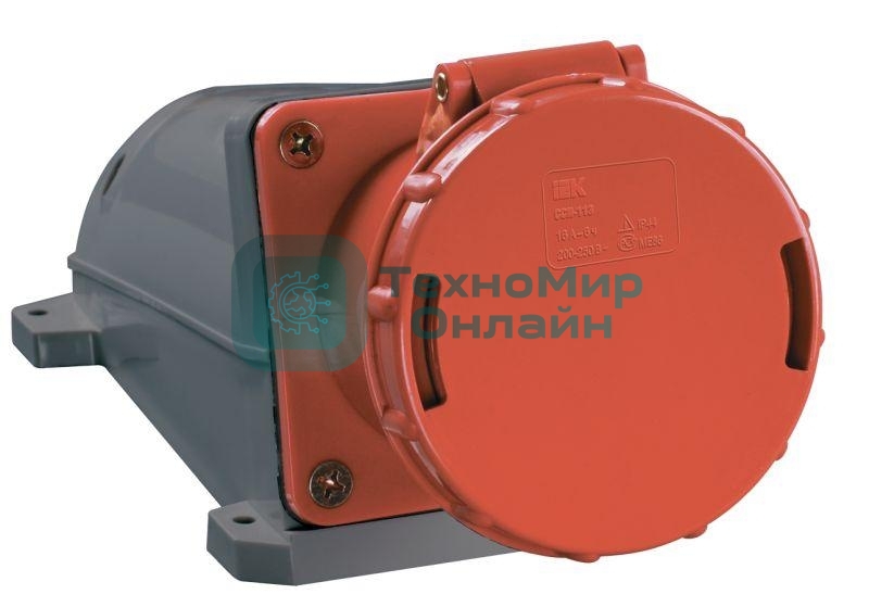 Розетка IEK PSR12-063-5 135 стационарная 3Р + РЕ+ N 63А 380В IP54 IEK