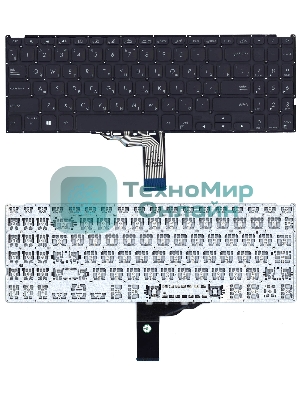 Клавиатура для ноутбука Asus Vivobook F509U, F509UA, F509UB, F509UJ, F509JP, F509MA, X509, X509FA, X509FJ, X509DA, X509JA, X512, X512FA, X512DA, X512UA, X512UB черная