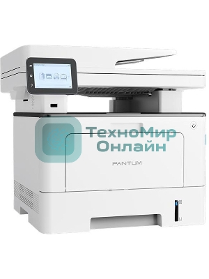 МФУ лазерное Pantum BM5201ADW, A4, ч/б, печ. 42 стр/мин., скан. до 24 стр/мин. (ч/б) 8 стр/мин. цвет, 1200x1200 dpi, Bluetooth, Ethernet, USB, Wi-Fi, проектная модель