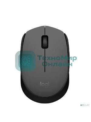 Мышь беспроводная Logitech M171 черный/серый, 1000 dpi, радиоканал, USB, кнопки - 3