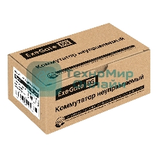 Коммутатор неуправляемый ExeGate EDGS-1008C (8-портовый гигабитный UTP 10/100/1000 Base-T, с функцией энергосбережения (EEE), настольный/настенный)