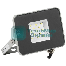 Прожектор IEK LPDO701-10-K03 СДО 07-10 светодиодный серый IP65 6500 K IEK