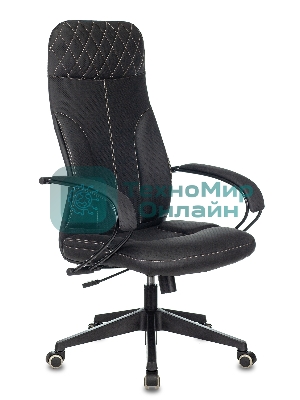 Кресло Бюрократ CH-608/ECO черный, экокожа