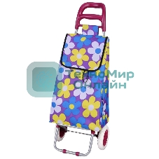 (Распродажа) Тележка с сумкой Рыжий кот A204 Васильки, до 30 кг (093540)