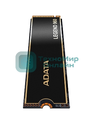 Накопитель SSD ADATA LEGEND 960, 4Tb, PCIe 4.0 x4, M.2 2280, NVMe, R/W 7400/6800, с радиатором