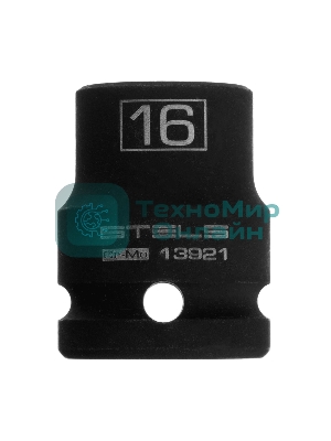 Головка ударная шестигранная Stels 16 мм, 1/2