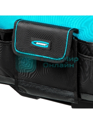 Сумка для инструмента Gross 460х240х340мм, выдвижная рукоятка, колеса