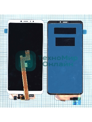 Дисплей для Xiaomi Mi Max 3 в сборе с тачскрином белый