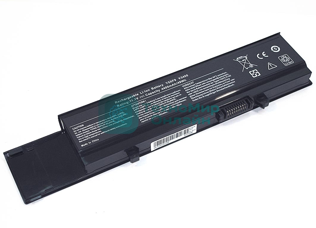 Аккумуляторная батарея для ноутбука Dell V3400 11.1V 5200mAh черный OEM