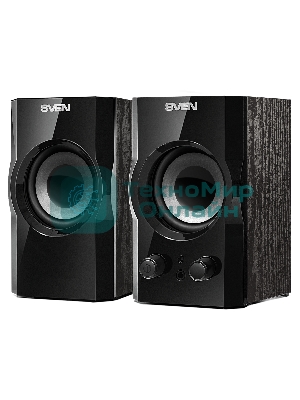 Акустическая система SVEN SPS-606, черный, акустическая система 2.0 (мощность 2x3 Вт(RMS))