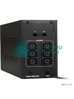 Источник бесперебойного питания ExeGate SpecialPro UNB-1500.LED.AVR.C13.RJ 1500VA/950W, LED, AVR, 6*IEC-C13, RJ45/11, черный