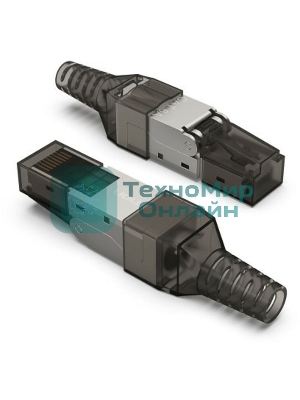 Разъем Vention полевой заделки RJ-45 (8P8C) под витую пару, для одножильного кабеля кат. 6а