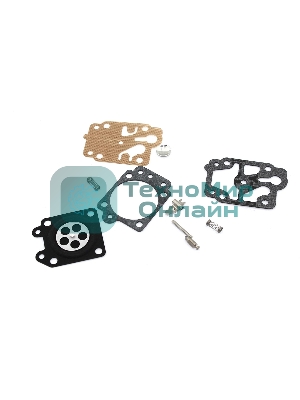 Ремкомплект карбюратора для мотокосы, триммера с металлическими частями 26/33/43/52см3 100908