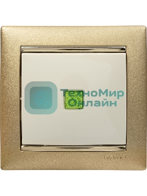 Выключатель Legrand 774310 Valena 10А c подсветкой, сл. кость