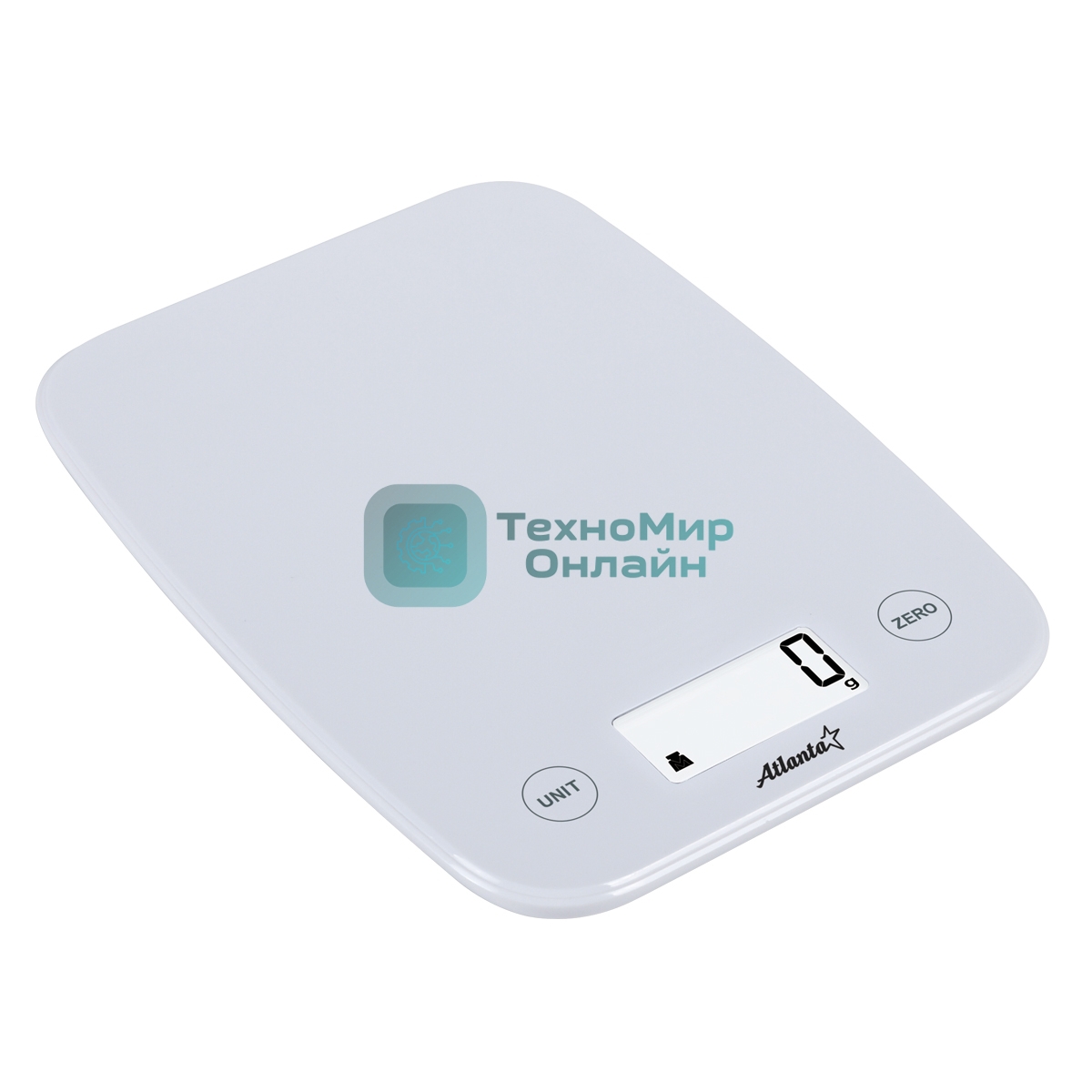Весы кухонные электронные Atlanta ATH-6198 белый