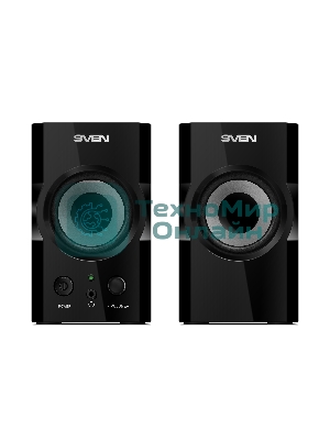 Акустическая система SVEN SPS-606, черный, акустическая система 2.0 (мощность 2x3 Вт(RMS))