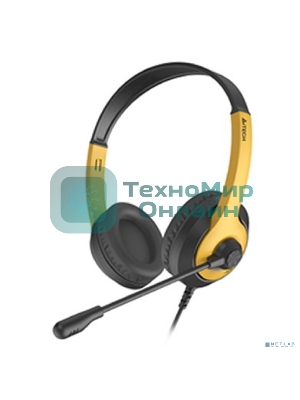Гарнитура A4Tech Fstyler FH100U желтый/черный, проводная