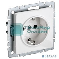 Розетка с з/к без з/ш IEK BRITE 16А РС11-1-0-БрБ белый