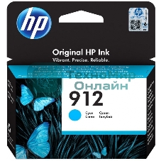 Картридж струйный HP 912 3YL77AE голубой (315стр.) для HP OfficeJet 801x/802x