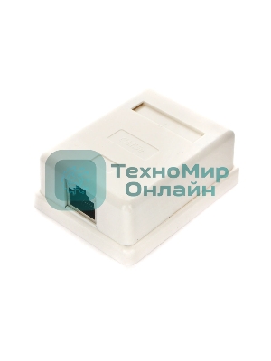 Розетка GEMBIRD NAS212 RJ-45 кат.STP 5e внешняя экранированная 1 порт, 110/Krone