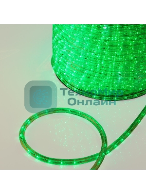 Дюралайт Neon-night LED, постоянное свечение (2W) - зеленый, 36 LED/м, бухта 100м