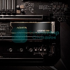 Накопитель SSD ADATA LEGEND 960, 4Tb, PCIe 4.0 x4, M.2 2280, NVMe, R/W 7400/6800, с радиатором