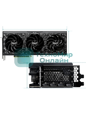 Видеокарта Palit RTX4070Ti GAMEROCK 12Gb 192 GDDR6X 2310/21000 HDMIx1 DPx3 HDCP Ret