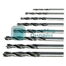 Набор сверл по дереву Sparta 4-5-6-8-10 мм, 5 шт., цилиндрический хвостовик