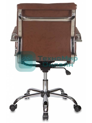 Кресло Бюрократ CH-993-Low/Brown коричневый, экокожа