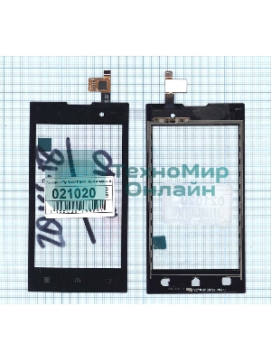 Сенсорное стекло (тачскрин) для Fly IQ4418 ERA Style 4, черное
