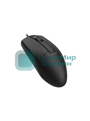 Мышь проводная A4Tech OP-335S черный, 1200 dpi, USB, кнопки - 3