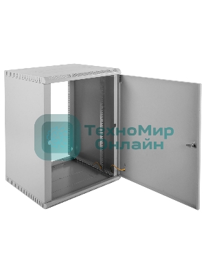Шкаф телеком. настенный разборный 18U (600х650) дверь металл (ШРН-Э-18.650.1) (1 коробка)