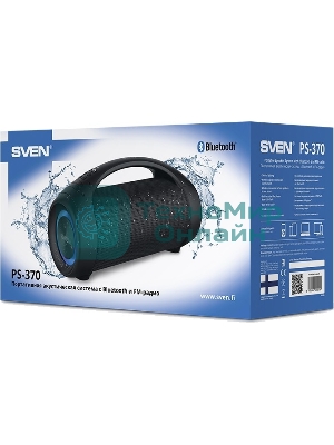 Колонка портативная SVEN АС PS-370 черный 40W 2.0 BT