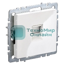 Розетка компьютерная IEK BRITE RJ45 кат.5E РК10-БрБ белый