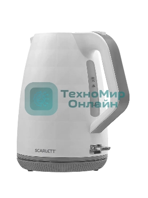Чайник электрический Scarlett SC-EK18P49 1.7 л, 2200 Вт, белый/серый (корпус: пластик)