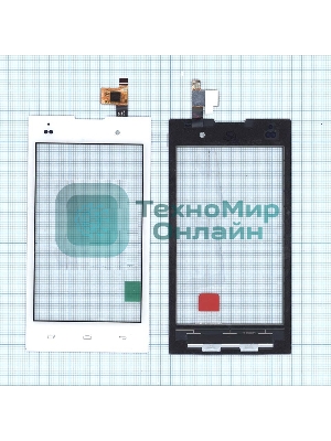 Сенсорное стекло (тачскрин) для Fly IQ4418 ERA Style 4, белое