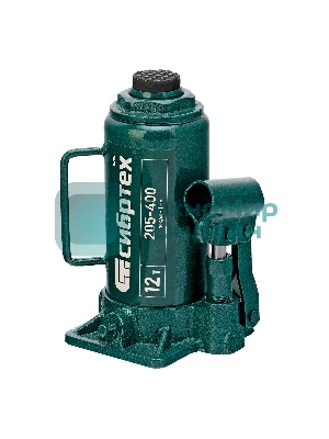 Домкрат гидравлический бутылочный Сибртех, 12 т, 205-400 мм