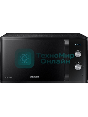 Микроволновая печь Samsung MS23K3614AK черный, 23 л, 800 Вт, переключатели - поворотный механизм