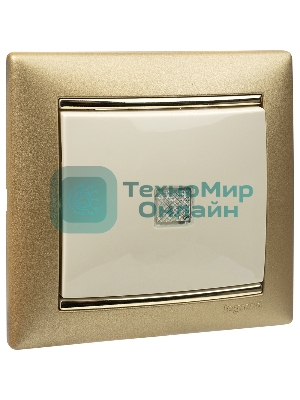 Выключатель Legrand 774310 Valena 10А c подсветкой, сл. кость