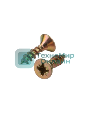 Саморез универсальный Kranz 4х16, желтый цинк, короб (200 шт./уп.)