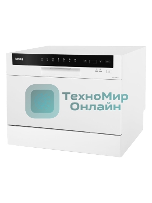 Посудомоечная машина Korting KDF 2050 W, белый, 55 см, 6 компл., 49 дБ, класс A+
