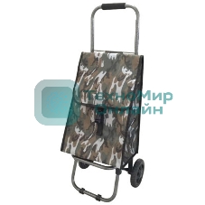 Тележка с сумкой Рыжий кот D203 ХАКИ, до 25кг