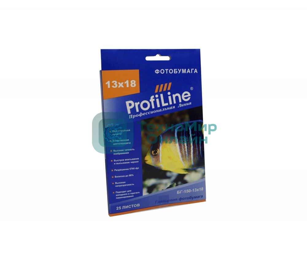 БГ-150-13х18-25 Фотобумага глянцевая, 150 г/м2, 13х18, 25 л, 2880 dpi