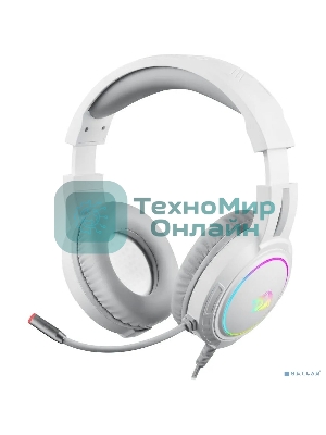 Гарнитура Redragon Mento белый, проводная, USB / 2 x mini jack 3.5 мм, подсветка