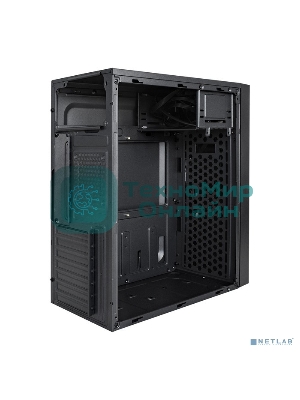 Компьютерный корпус Miditower ExeGate AA-440U-AA400 (ATX, AA400 8 см, 2*USB+1*USB 3.0, аудио, черный)