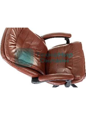 Кресло Бюрократ T-9950MSG-F/BROWN-PU коричневый, экокожа