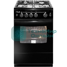 Плита газовая Лысьва ГП 400 М2С -2у черный, конфорок 4 шт, духовка 57 л, 50 см x 84 см x 60 см